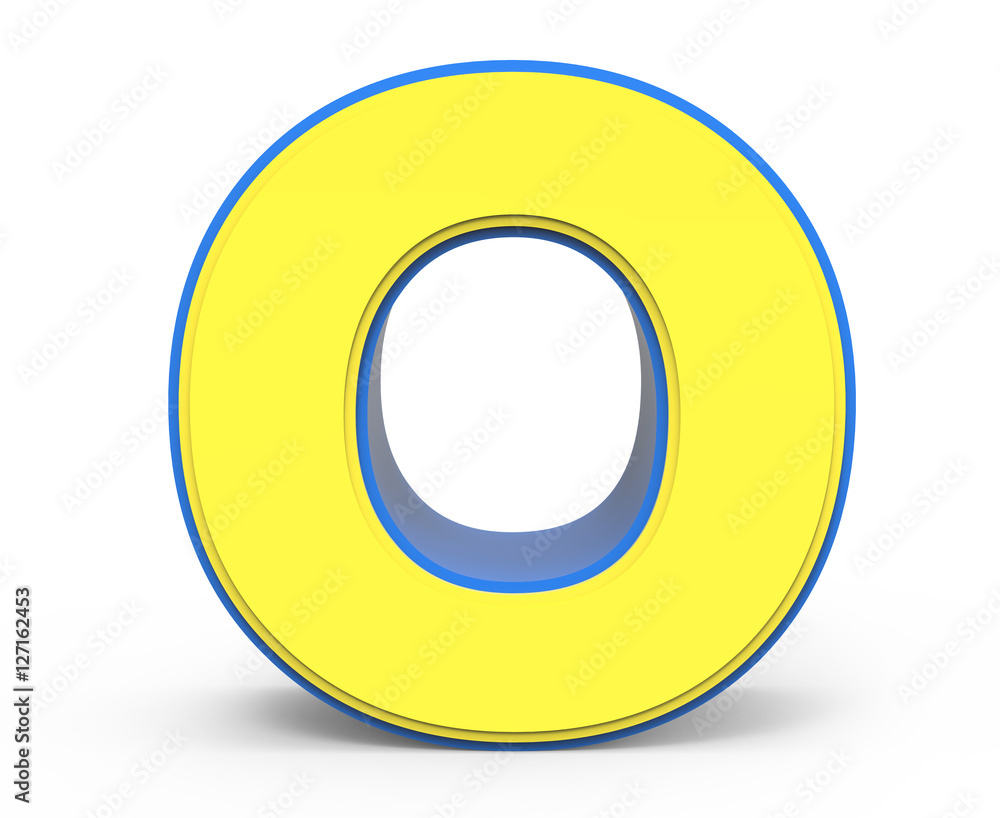 cute yellow letter O cute yellow letter O