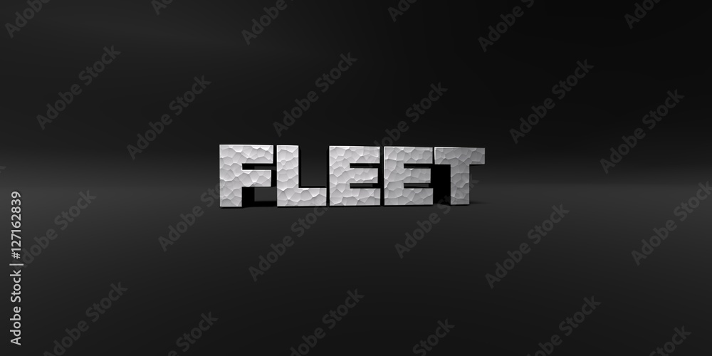 FLEET - hammered metal finish text on black studio - 3D rendered royalty free stock photo. This image can be used for an online website banner ad or a print postcard. FLEET - hammered metal finish text on black studio - 3D rendered royalty free stock photo. This image can be used for an online website banner ad or a print postcard.