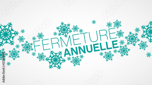 bannière fermeture annuelle
