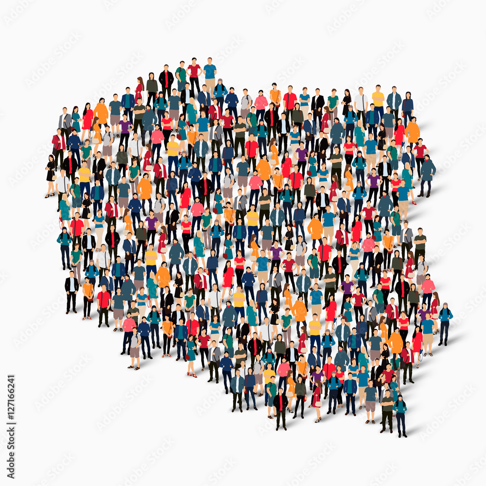 people map country Poland vector people map country Poland vector