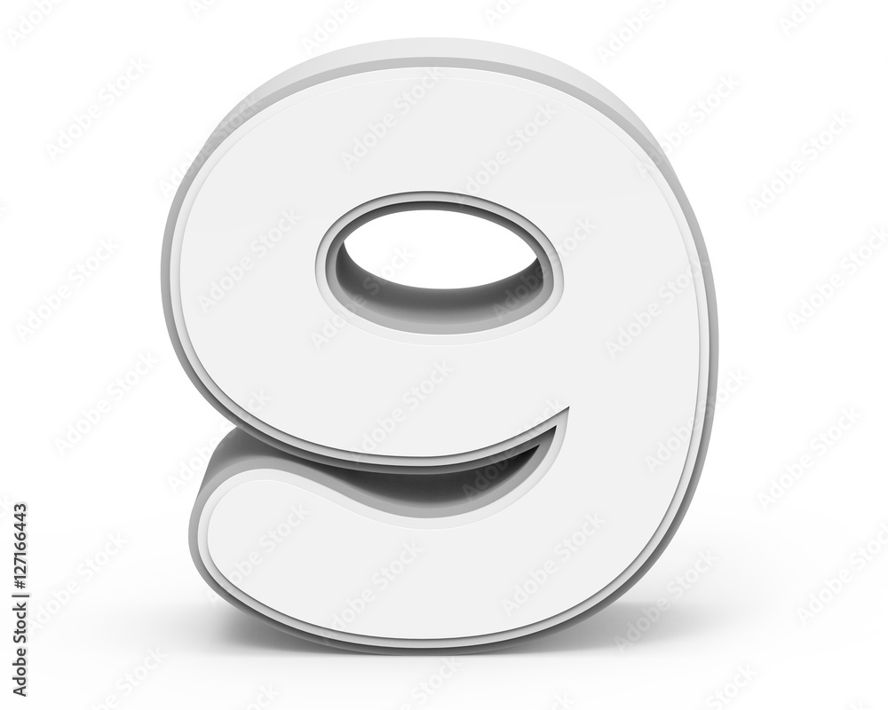 white number 9 white number 9