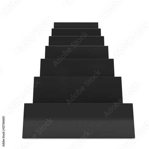 3D Black Stairs