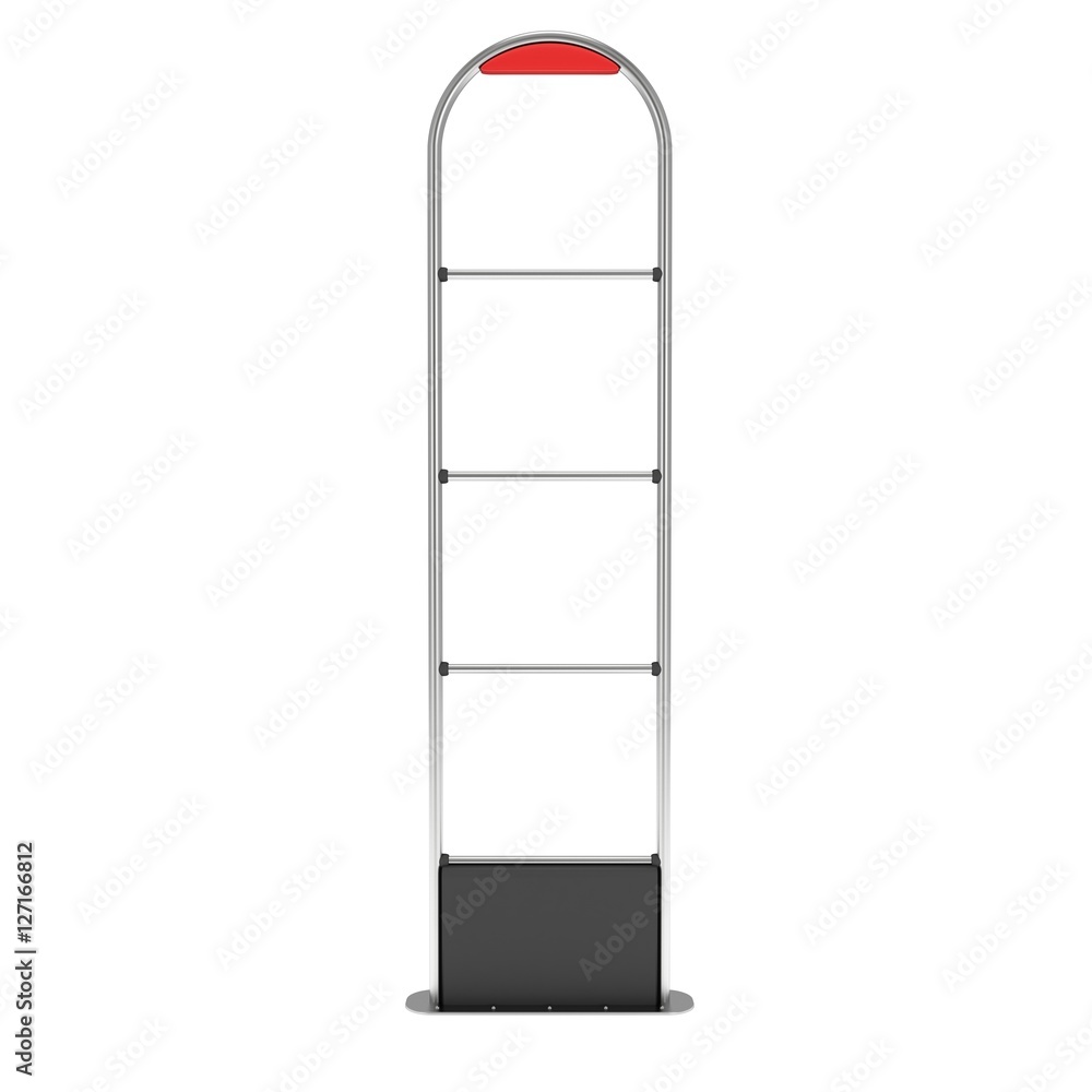 3D shoplifter scanner isolated on white 3D shoplifter scanner isolated on white
