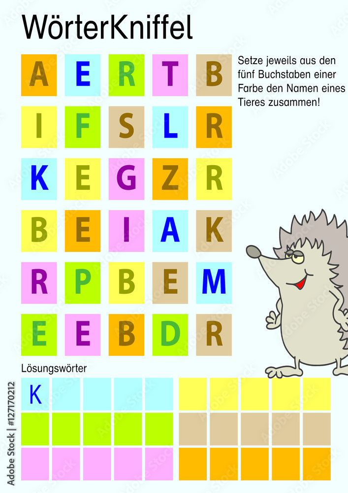 Kinderrätsel Stock Illustration | Adobe Stock