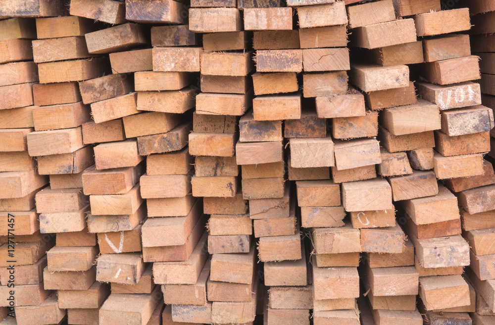Firewood stacked up in a pile for kindle