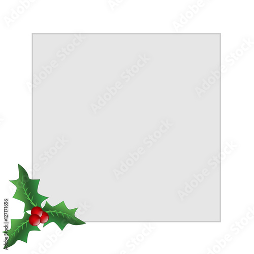 Weihnachtskarte - Mistel