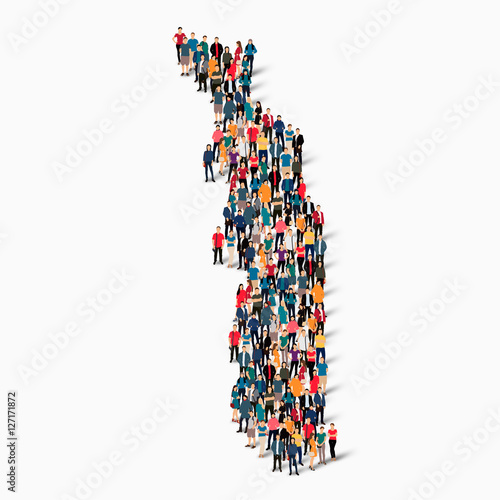 people map country Togo vector