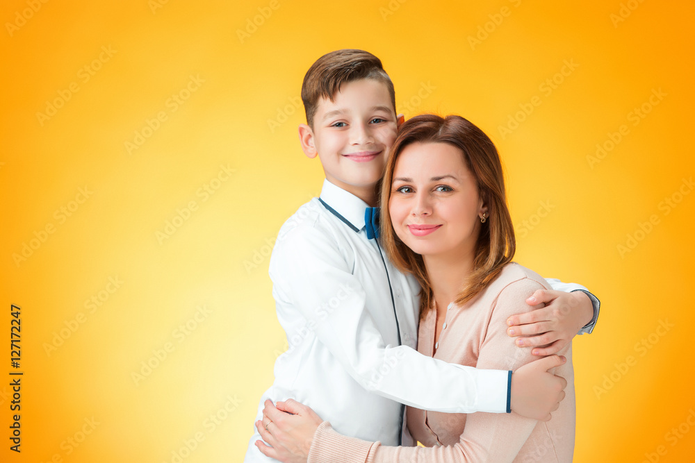 Happy mother and son Happy mother and son