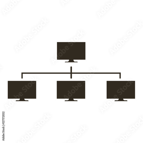 Network, local net icon vector