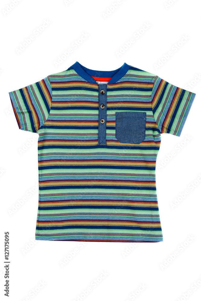 Children's striped shirt isolate Children's striped shirt isolate