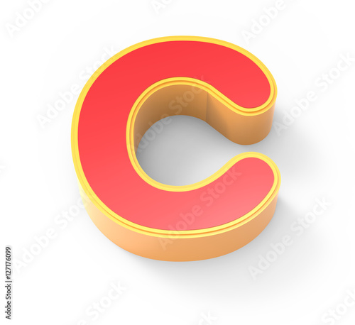 red letter C