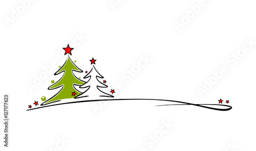 Christmas Tree with Stars
