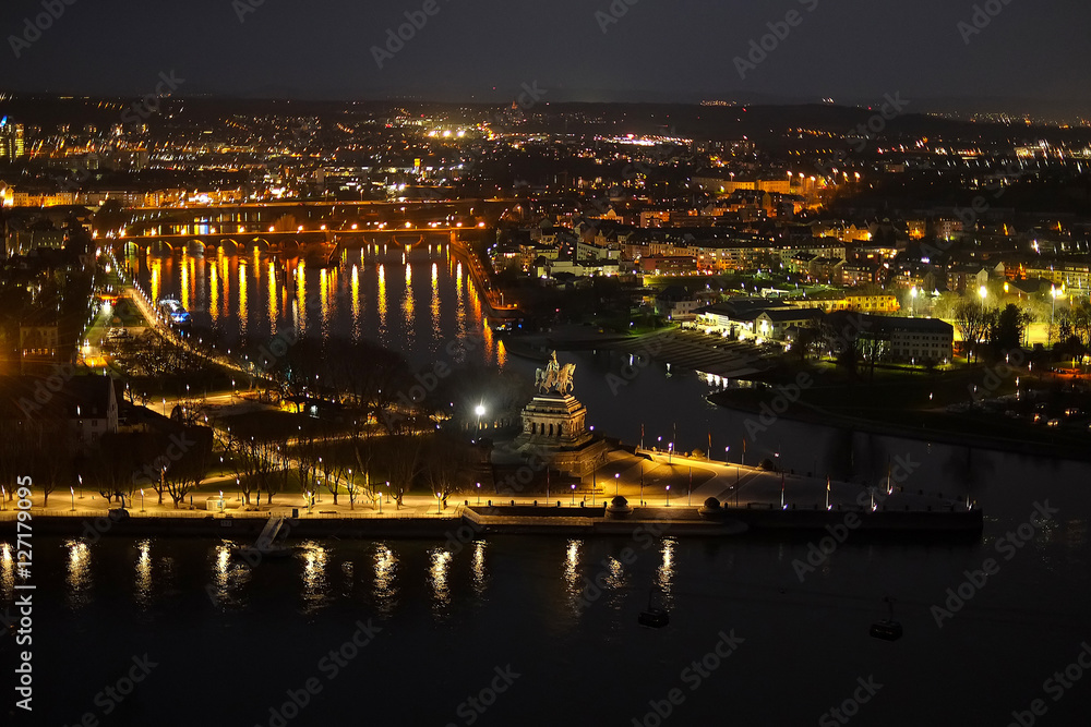 Fototapeta premium Koblenz, Deutsches Eck