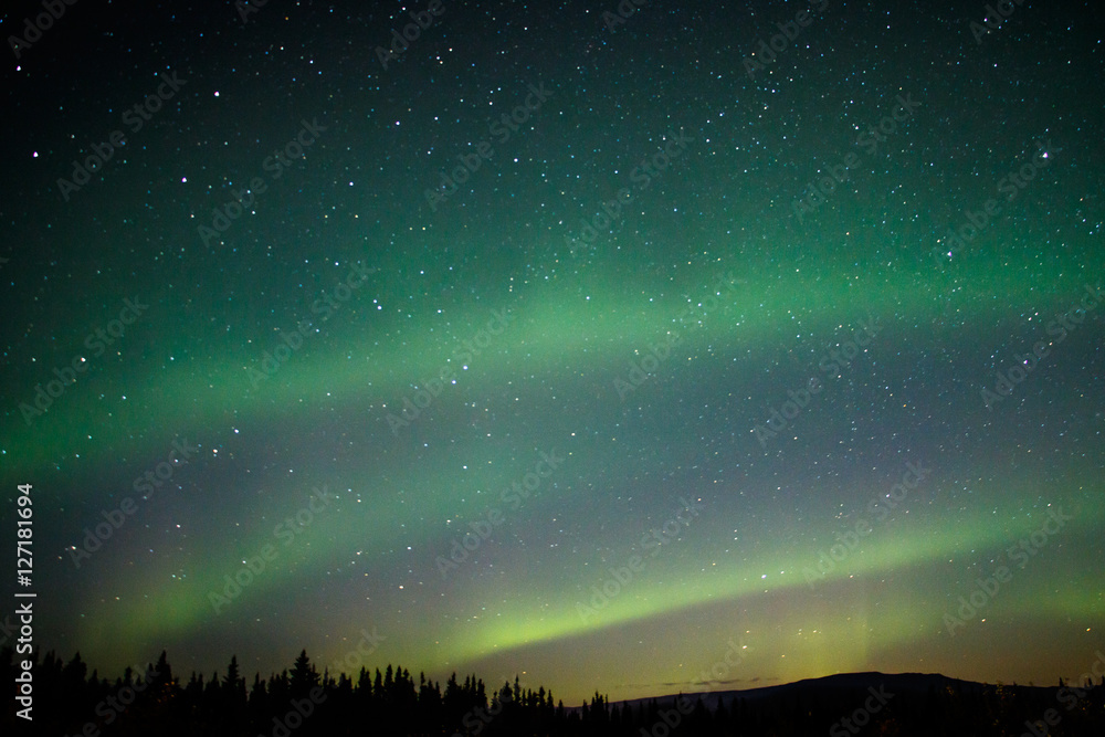 Aurora borealis at Alaska