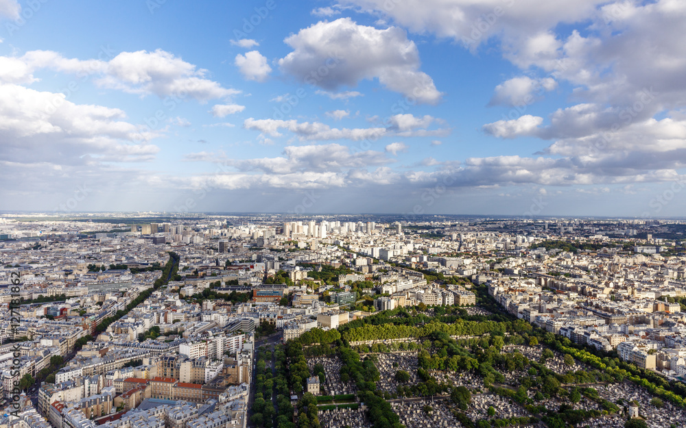 View of the 14th arrondissement of Paris, France