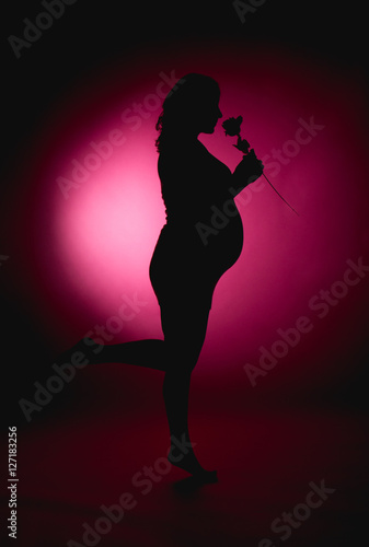 pregnant silhouette
