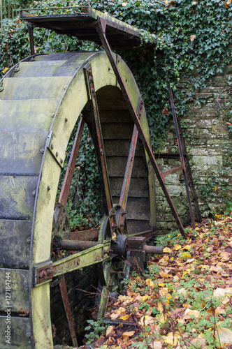The waterwheel in Singleton Park, Swansea