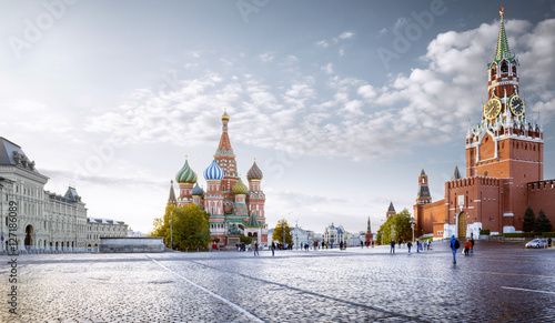 Panorama of Red Square in Moscow, Russia