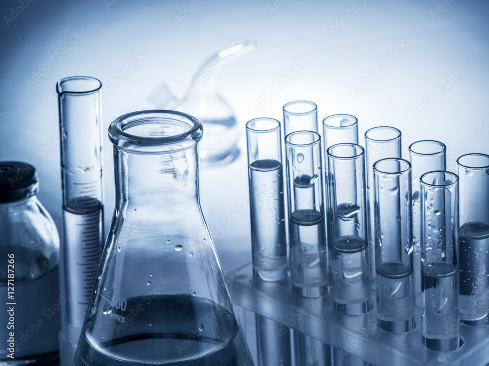 Different laboratory beakers and glassware. Different laboratory beakers and glassware.