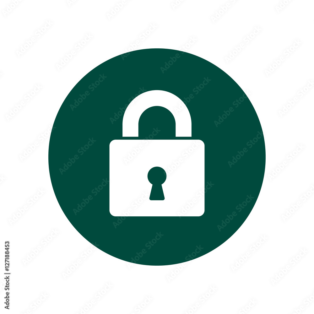 Lock logo vector. Padlock security symbol for web site design. Vector icon in green circle. Lock logo vector. Padlock security symbol for web site design. Vector icon in green circle.