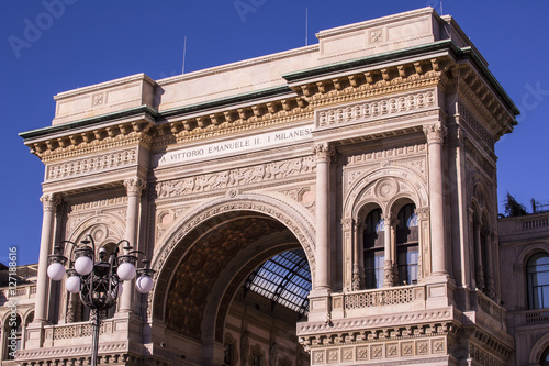 Gallery Vittorio Emanuele II arch - Milan.