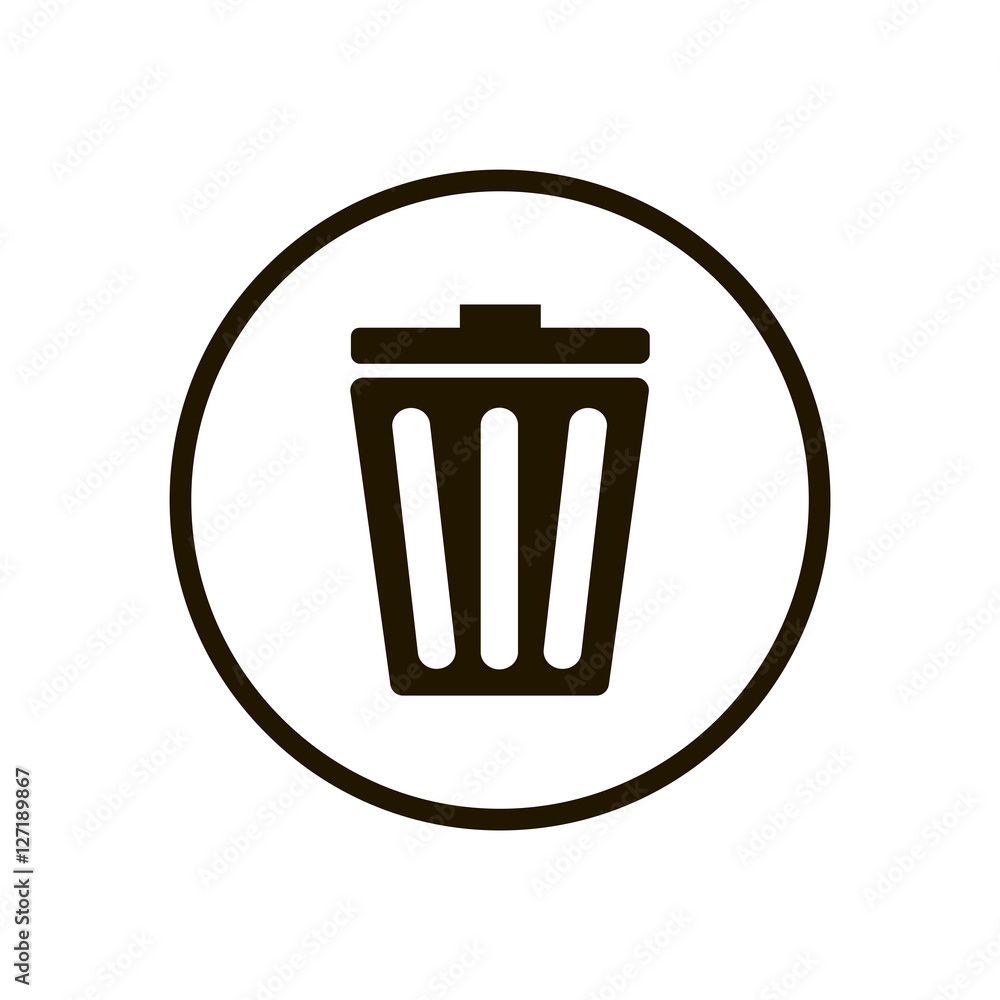 Trash, garbage icon vector Trash, garbage icon vector