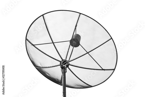 satellite dish isolated on white background