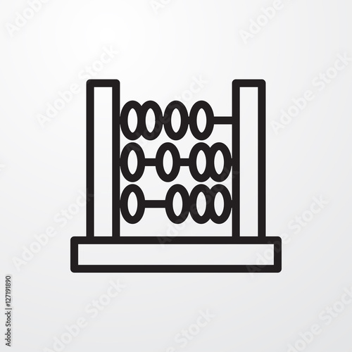 abacus icon illustration