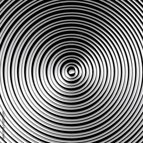 Black circular ripple pattern