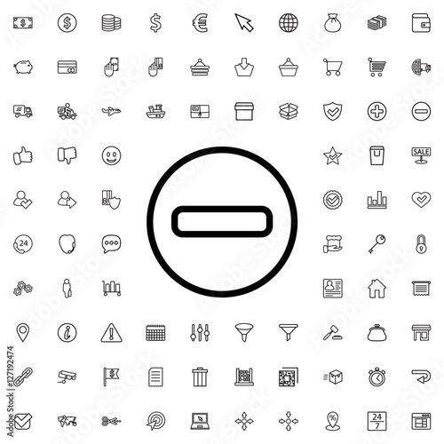 minus icon illustration