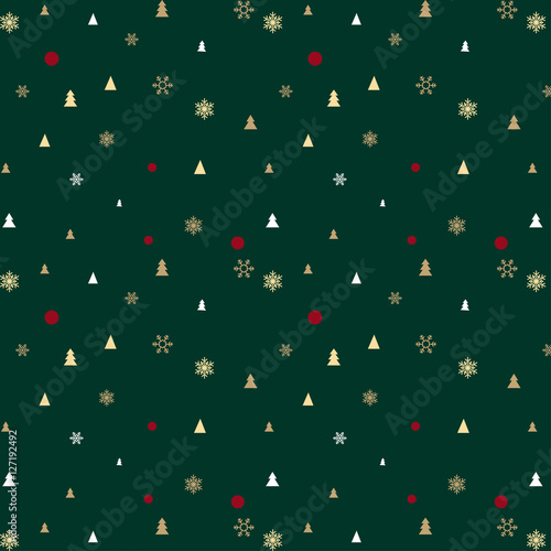 Green Christmas pattern
