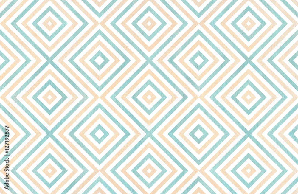 Watercolor geometrical pattern. Watercolor geometrical pattern.