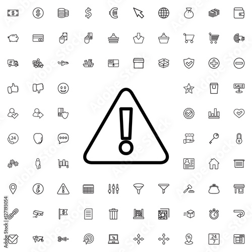 warning icon illustration