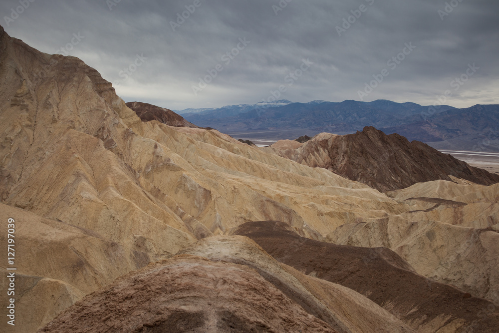 Zabriskie point in Death Valley National Park, California
