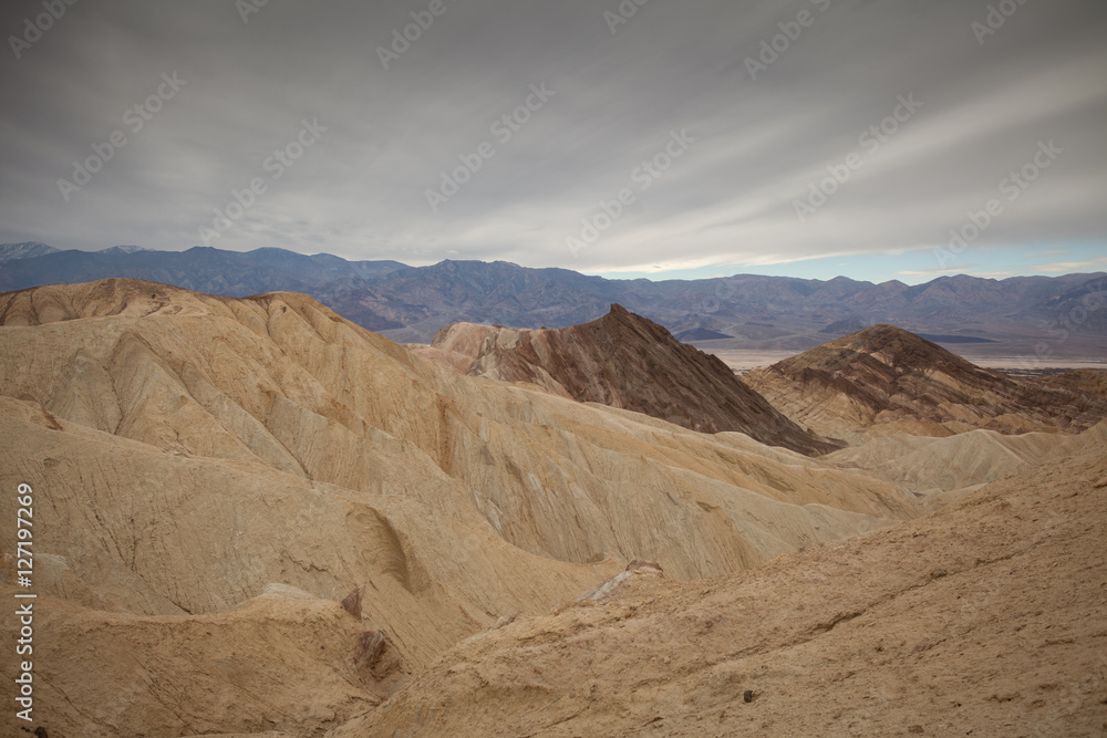 Zabriskie point in Death Valley National Park, California