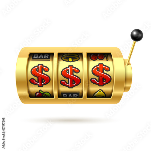 Dollars jackpot on slot machine