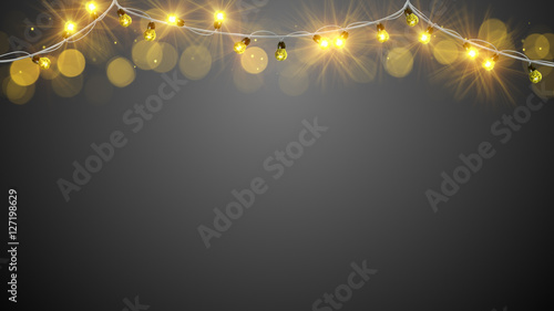 christmas yellow light bulbs