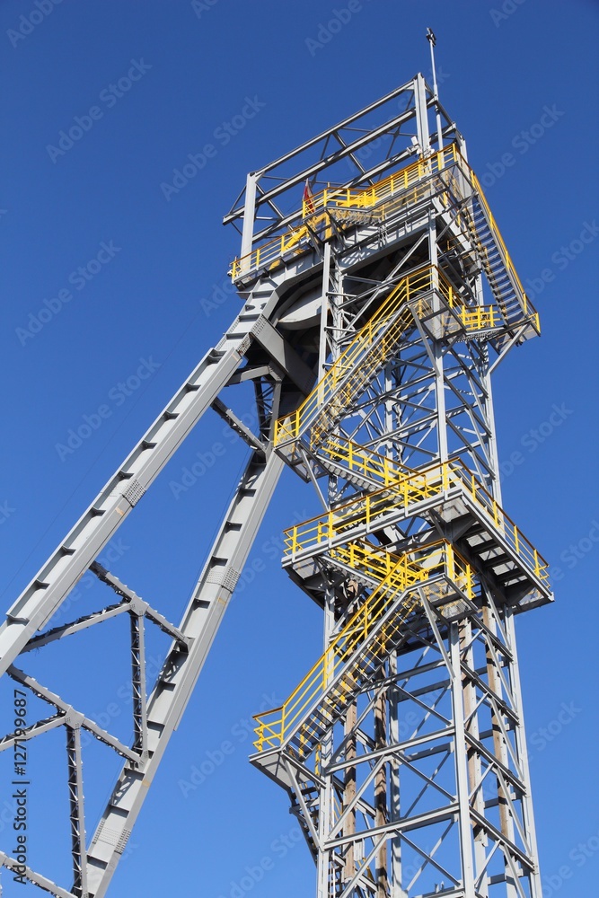 Coal mine tower