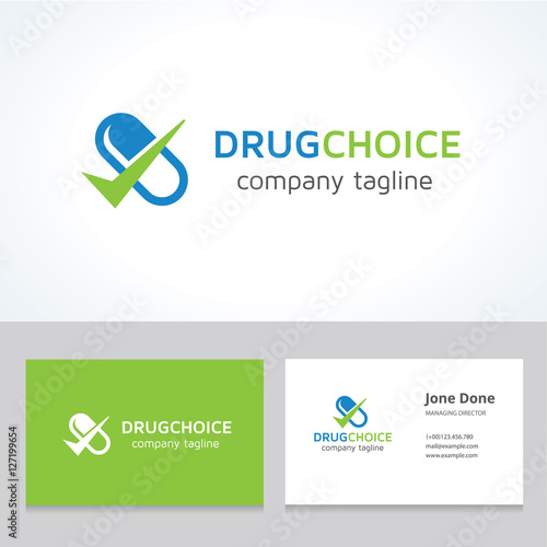 Drug Choice logo template.