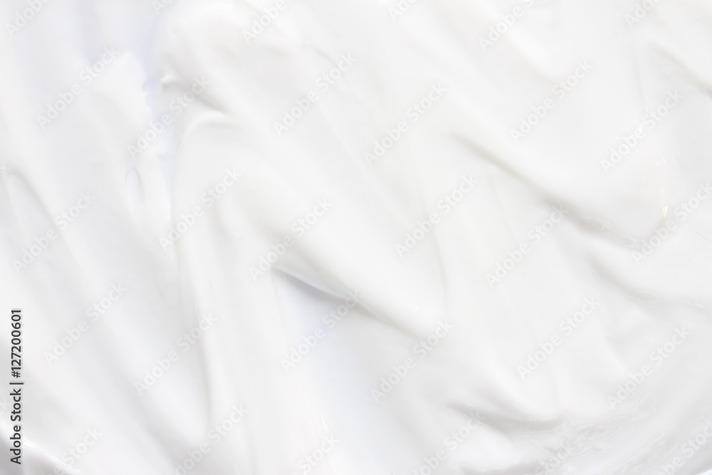 Cosmetics. Cream white background texture.