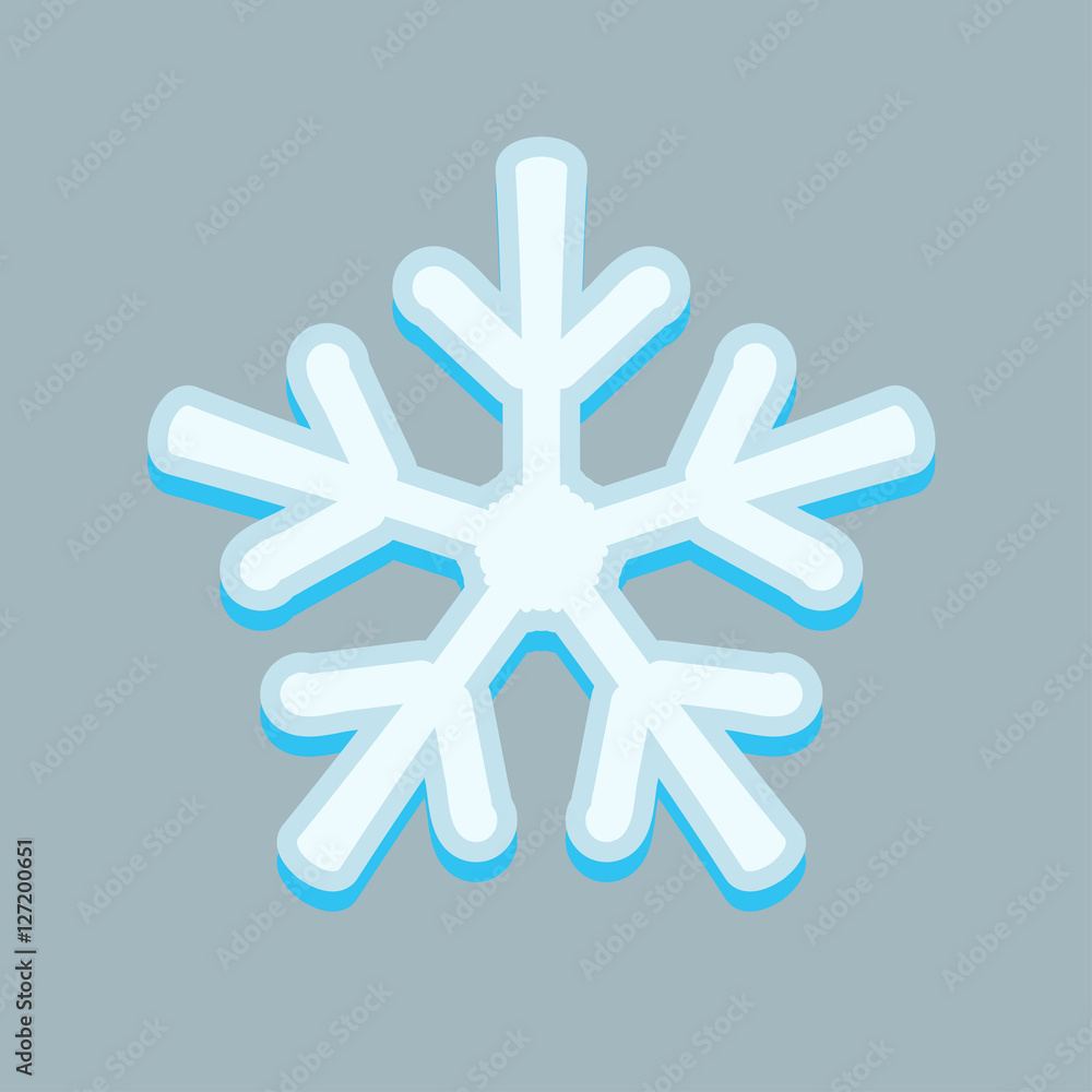 Simple snowflakes isolated on grey. Simple snowflakes isolated on grey.