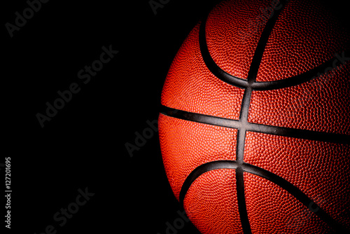 basketball on black background. © 168 STUDIO