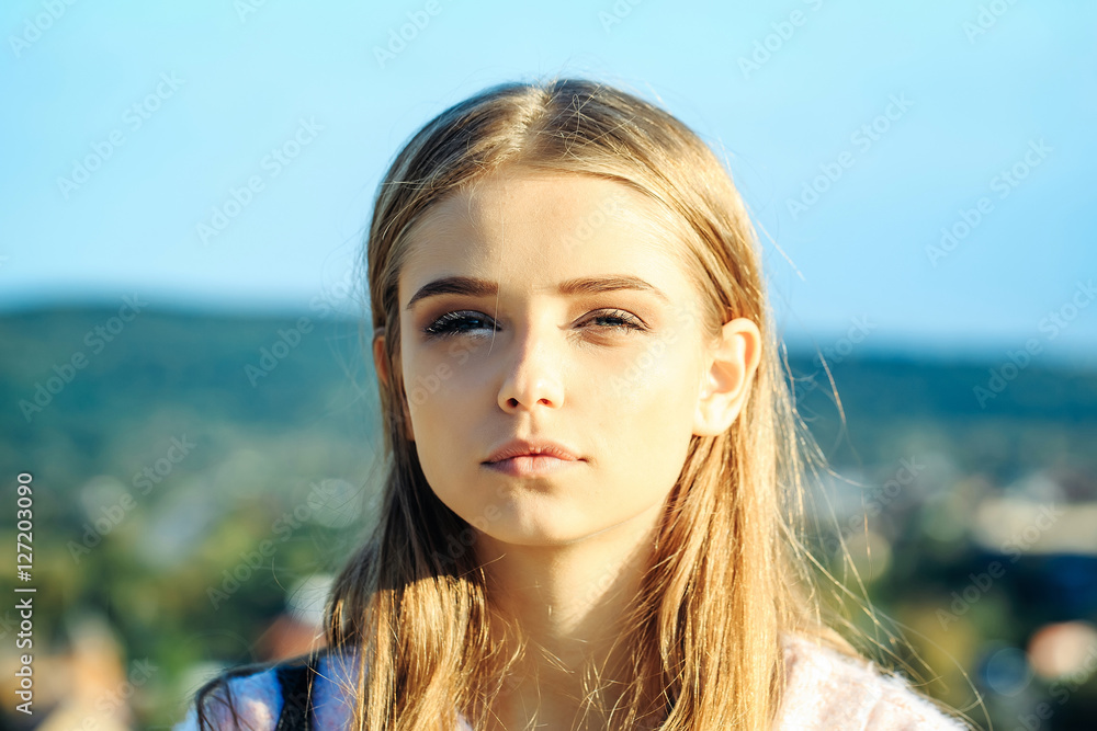 Pretty girl on sunny day Pretty girl on sunny day