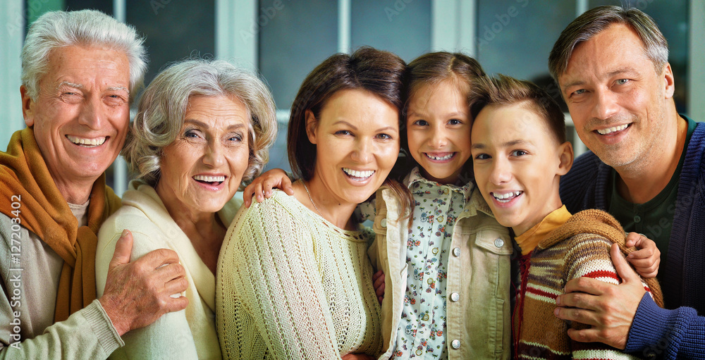 Obraz premium Portrait of big family