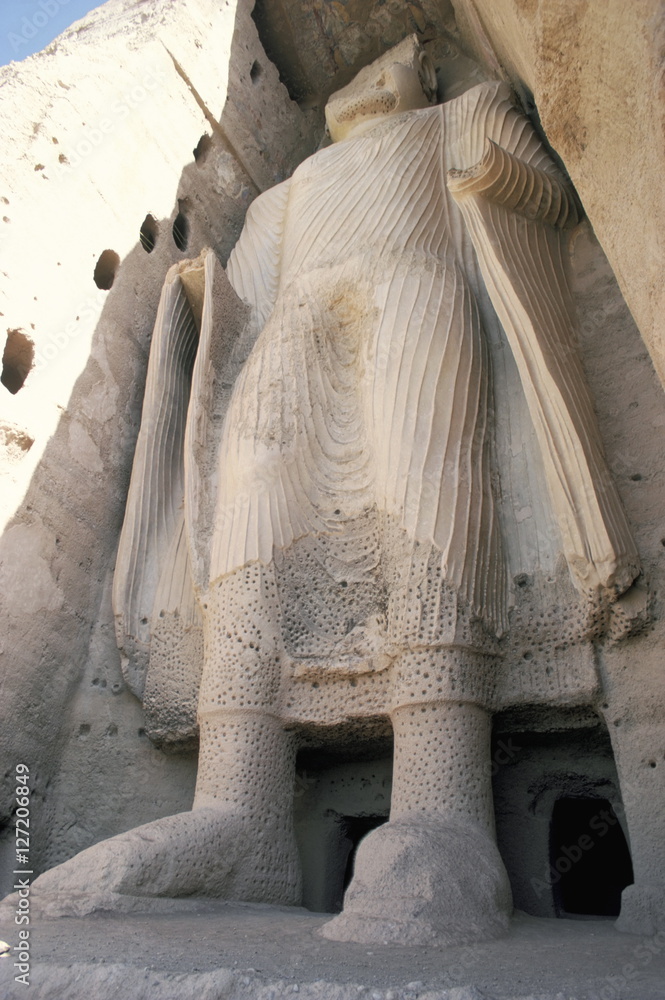 Statue of Buddha, 38m high carved in the reign of Kanishka the Great