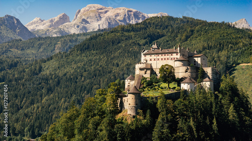 Hohenwerfen Castle and Berchtesgaden Alps, Austria photo