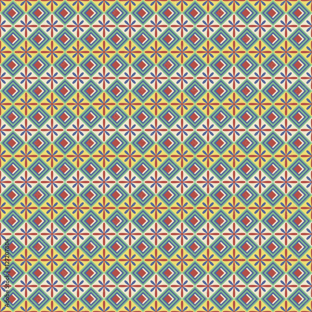 Abstract seamless pattern in Egyptian style