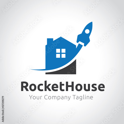 Rocket House Logo template.