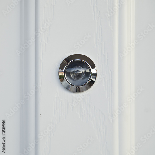 Schilderij op canvas peephole