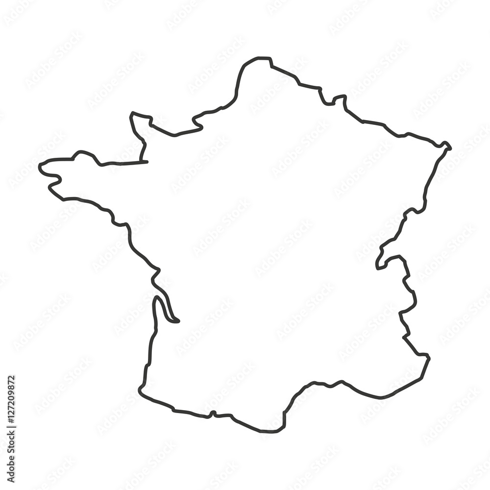 france map isolated icon vector illustration design